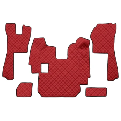 Bild av F CORE FL11 RED Ensemble de tapis sol Similicuir avant 5 Rouge