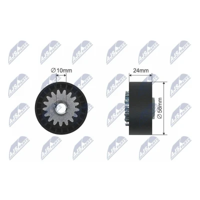 Bild av Spännrulle, Drivrem, dacia,nissan,proton,renault, 11750 00Q0L, 00Q1A, 00QAH, 00QAS, 77 00 868 201, 870 795, 82 0