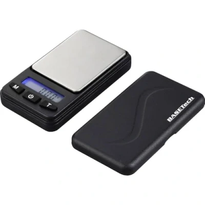Bild av Basetech SJS 60008 fickvåg vägningsområde (max.) 200 g avläsbarhet 0,01 batteridriven silver