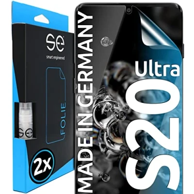 Bild av 2 x 3D Skärmskydd för Samsung Galaxy S20 Ultra [smart engineered] Skyddsfilm, transparente displayskydd, skyddsfall vänliga, perfekta utskärningar, fodralvänligt