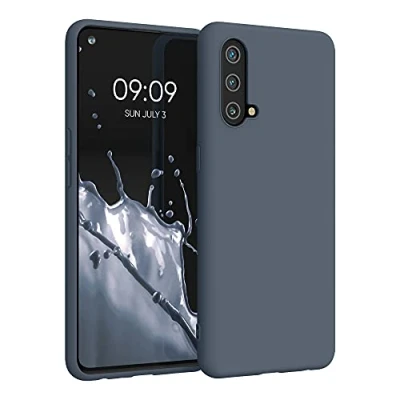 Bild av kwmobile Fodral kompatibelt med OnePlus Nord CE 5G mjukt silikonfodral mörk skiffer