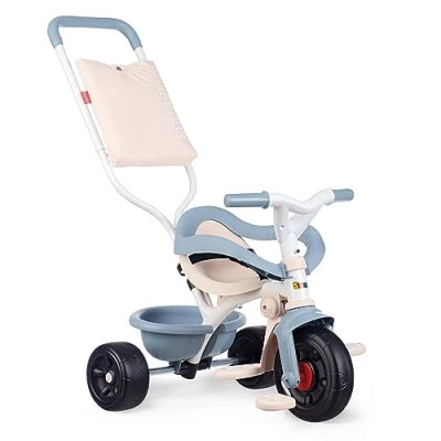 Bild av Smoby 7600740417 trehjuling Be Fun Comfort Blå 2 i 1 + Vagn, Från 10 månader, Tillverkad Spanien