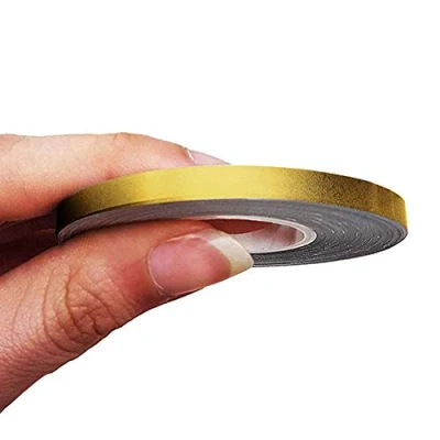 Bild av 4R Quattroerre.it 10464 trim ränder självhäftande remsor för bilar, guld, 5 mm x 10 m