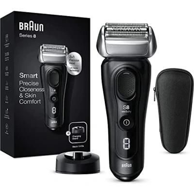 Bild av Braun Series 8 81747473, Folierakapparat, Svart, LED, Batteri, Litium Ion (Li Ion), Inbyggt batteri
