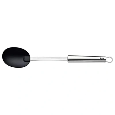 Bild av Silit Classic Line serveringssked plast 33 cm, polerat rostfritt stål, plastslev, perfekt för belagda krukor, diskmaskinssäker