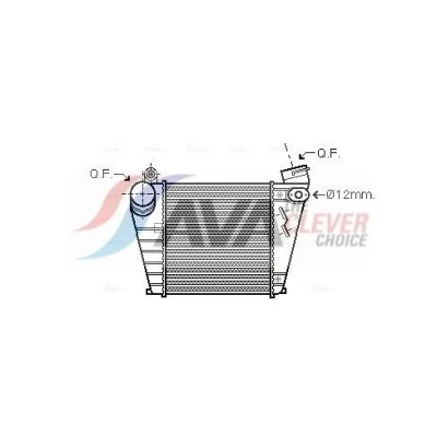 Bild av PRASCO AIA4200 Intercooler avec raccords rapides VOLKSWAGEN: Golf 4, Bora Berline, Variant, SEAT: Leon I 3/5 portes, Toledo 2 Limousine