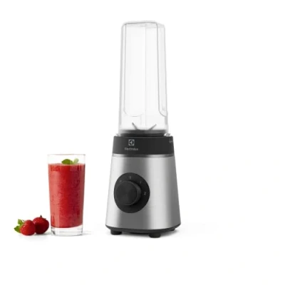 Bild av Electrolux Blender Create 4 E4SB1 4ST, Sportsblender, Take away flaska ingår, Två hastigheter, Pulsfunktion, TruFlow blad, Kompakt storlek, 0.92 Liter kanna, 350 W, Rostfritt stål