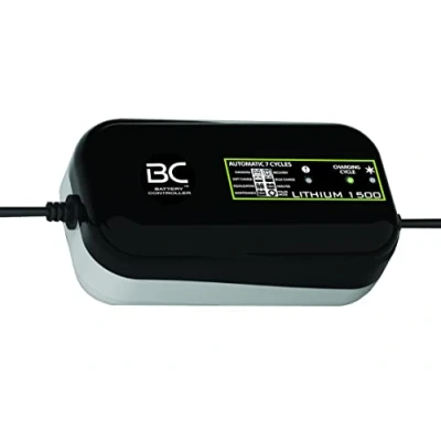 Bild av BC LITHIUM 1500 12 V 1,5 A automatisk batteriladdare och underhållsenhet för litium/LiFePO4 batterier