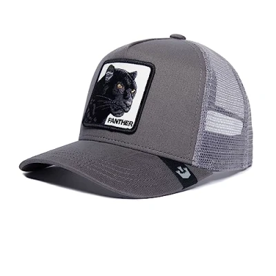 Bild av Goorin Bros. Grå Trucker Keps The Panther Grey/Black A Frame @ Hatstore