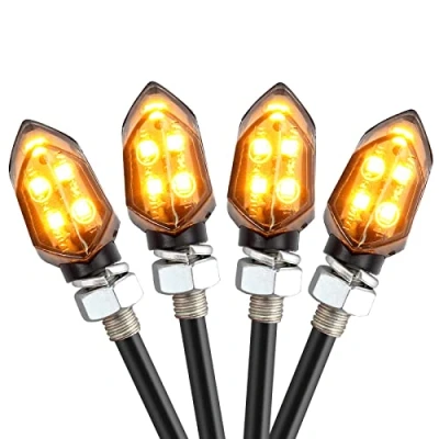 Bild av AUTTGINN 12V godkänd motorcykel blinkers mini LED universell indikator för Harley Yamaha, rök, vattentät