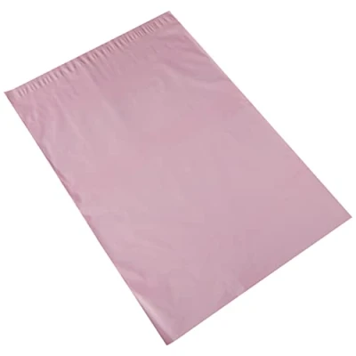 Bild av triplast 12 x 40,6 cm plastpåse rosa (100 stycken)
