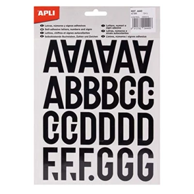 Bild av APLI 4440 Stora självhäftande bokstäver 40 mm