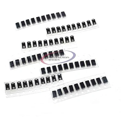 Bild av 70 st 7 värden SMD diod paket elektroniska komponenter kit 10 varje värde M1 (1N4001) M4 (1N4004) M7 (1N4007) SS14 US1M RS1M SS34