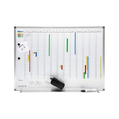 Bild av GENIE AP2000 årsplanerare, magnettavla, tidsplanerare, whiteboard, väggtavla
