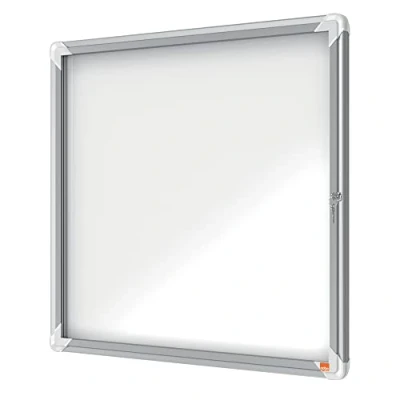 Bild av Nobo Låsbar Magnetisk Anslagstavla för Utomhusbruk, 6 x A4, Premium Plus, Vit, 1902578