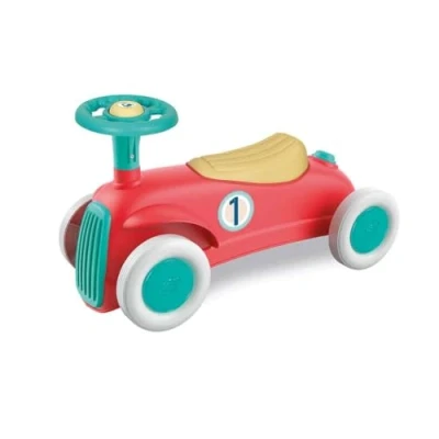 Bild av Clementoni 17308 Mitt första släp, Play for Future (tillverkad av 100% återvunnen plast), retro pedagogisk bil för barn från 12 till 36 månader, röd