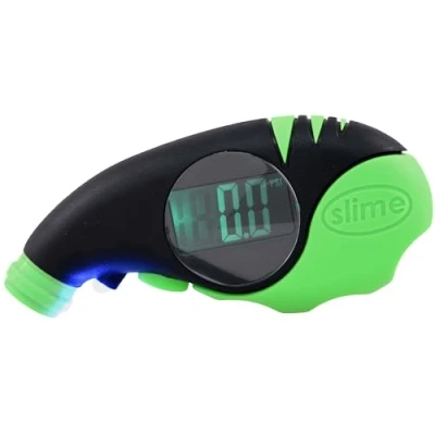 Bild av Slime 20475 Tire Pressure Gauge, Elite Digital, Airlock Technology, Big, and Bright LCD screen, 5 150 PSI