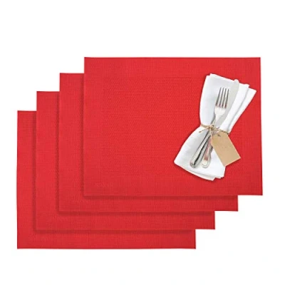 Bild av Westmark Bordstabletter, 4 st, 42 x 32 cm, Syntet, Röd, Saleen Edition: Home, 01210279150