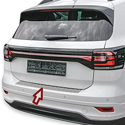Bild av Stötfångarskydd rostfritt stål CHROM kompatibel för VW T Cross BJ från 2018 med kantning premiumkvalitet RECAMBO