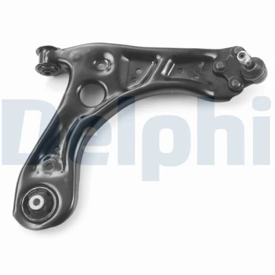 Bild av DELPHI TC4848 Länkarm, hjulupphängning med spindelled framaxel höger, Nedre Länkarm (tvär ) stålplåt VOLKSWAGEN: Polo V Hatchback