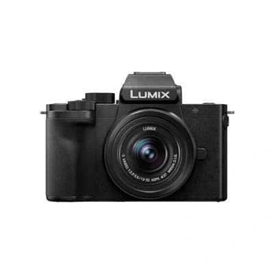 Bild av Panasonic Lumix DC G100DKEGK fyra tredjedelar spegelfri mikrokamera med G Vario F3.5 5.6, 20,3MP, 4K 30p video och FHD 60, Vlogging kamera, fri vinkelskärm, USB C, svart
