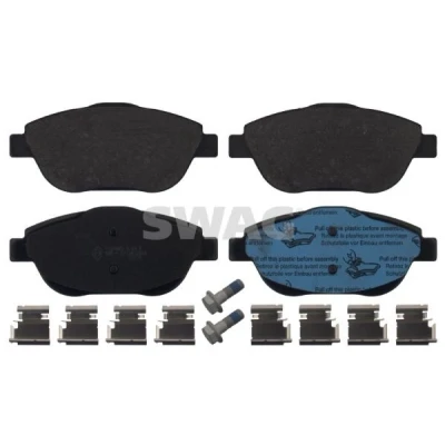 Bild av SWAG 62 91 6888 Jeu de plaquettes frein Essieu avant contact signal d&#039;usure exclu avec monture CITROËN: DS3 3 portes, C3 Picasso, Cabriolet