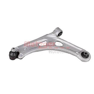 Bild av METZGER 58126801 Bras de suspension avec rotule suspension, support en caoutchouc Essieu avant gauche barre oscillant transversal Aluminium