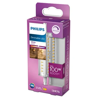 Bild av Philips Classic Specialljuskälla, LED ljuskälla, 100W, R7S, Vitt ljus, 2700 kelvin, 15 000 timmar, dimbar