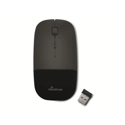 Bild av MediaRange MROS215 Mouse 2.4 GHz glossy black Optic 3 knappar Svart