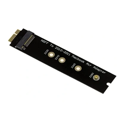 Bild av KALEA INFORMATIQUE Adapter M2 till Mac 2010 och 2011 för att montera en M.2 SSD på plats placera den ursprungliga i 6+12 stift Mac. Lång version, med verktyg