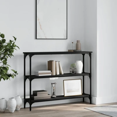 Bild av vidaXL Konsolbord svart 100x22,5x75 cm konstruerat trä