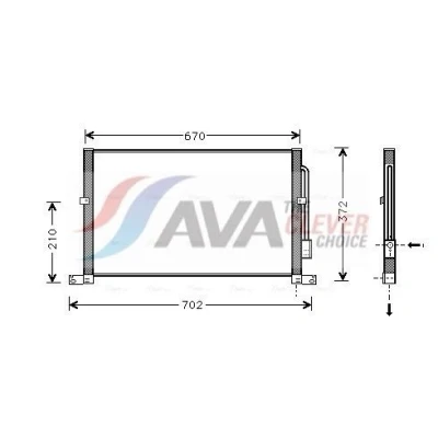 Bild av Kondensor, klimatanläggning AVA QUALITY COOLING FD5302