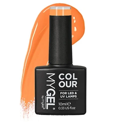 Bild av Mylee Gel Nagellack 10 Ml [Tangerinsorbet] Uv Ledde Soak Off Nagelkonst Manikyr Pedikyr För Professionell Salong Hemanvändning [Gul Orange Räckvidd] Långvarig Lätt Att Applicera