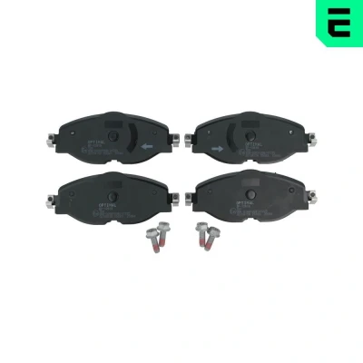 Bild av OPTIMAL BP 12819 Jeu de plaquettes frein Essieu avant préparé pour indicateur d&#039;usure, contact signal d&#039;usure exclu avec vis d&#039;étrier