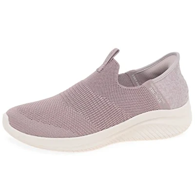 Bild av Skechers dam Sneaker Ultra Flex 3.0 smidigt steg, Mauve Stickad Jersey Trim, 36.5 EU