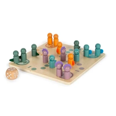 Bild av Small Foot Wooden Ludo Game Dino