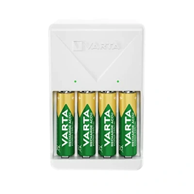 Bild av VARTA Plug Charger för 2/4 AA, AAA NiMH uppladdningsbara batterier (inkl. 4x AA 2100 mAh batterier), Europakontakt