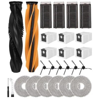 Bild av Tixexo tillbehörssats för Dreame X50 Ultra Complete//L50 Pro Ultra/X50 Master robotdammsugare, 2 huvudborstar, 4 filter, 6 moppdynor, sidoborstar, dammpåsar, reservdelar L50