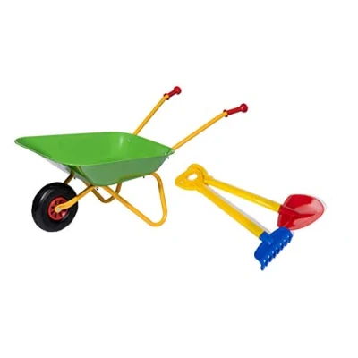 Bild av Rolly Toys skjutvagn, set med spade och räfflor (metallvagg upp till 25 kg tål belastning från 2 ½ år) 272846