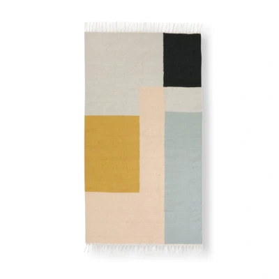 Bild av Ferm Living Kelim Rug Squares Mattor Small 80 x 140