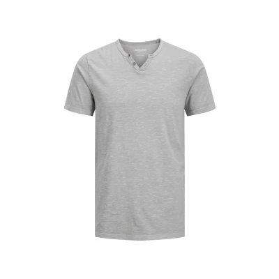 Bild av Jack &amp; Jones Jjesplit NECK SS NOOS Tshirt bas, Storlek: Large, Ultimate grey