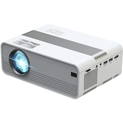 Bild av Technaxx Mini LED projektor med multimediaspelare 720P HD upplösning, lång livslängd 40 000 timmar, fjärrkontroll, 3W högtalare, AV, VGA, HDMI, USB Portable Small Beamer TX 127
