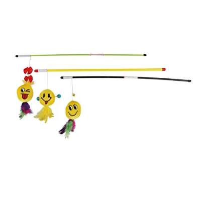Bild av Trixie Playing Rod with Smiley 50cm assorted colours