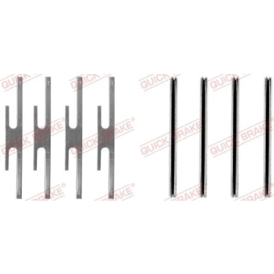 Bild av QUICK BRAKE 109 1012 Kit d&#039;accessoires, plaquette de frein à disque OPEL: Ascona C Berline, Kadett E Corsa A TR