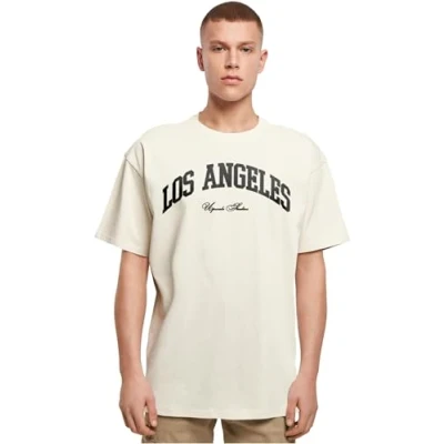 Bild av Upscale by Mister Tee L A College Tshirt med print, Storlek: XS, Sand