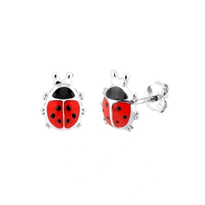 Bild av Elli Ladybug Örhänge för barn, Storlek: One Size, Rot