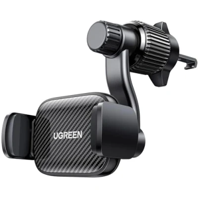 Bild av UGREEN mobiltelefonhållare bilventilation 360 vridbar med robust metallkrok kompatibel iPhone 15 14 13 Pro Max, Galaxy S23, Huawei Mate 60 etc.
