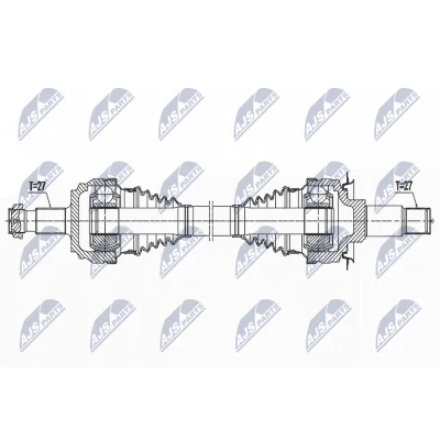 Bild av Drivaxel, Bakaxel höger, mercedes benz c klass [w205], cabriolet [a205], t model [s205], A2053504019