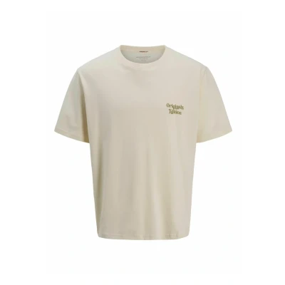 Bild av Jack &amp; Jones Joracapulco TYPE TEE CREW NECK Tshirt med print, Storlek: XL, Antique white