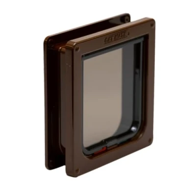 Bild av Petmate 4 Way Locking Cat Flap/Door Liner Brown